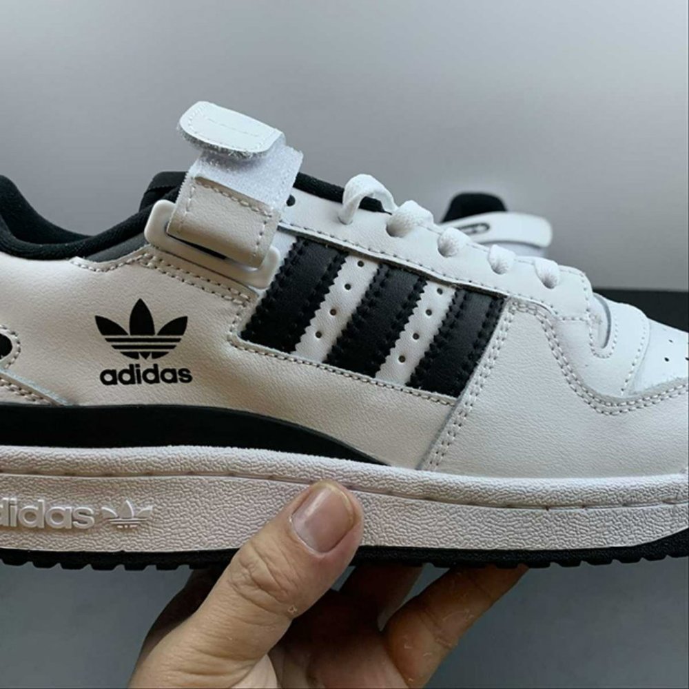 adidas Forum Low White Core Black Mens Sneakers - Picture 12 of 15